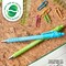 Ballpoint Pens, Made from Recycled Plastic Materials, Assorted Barrel Colors, Medium Point (1.0mm), Black, 12 Count